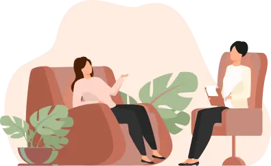 Psychologist consultation illustration